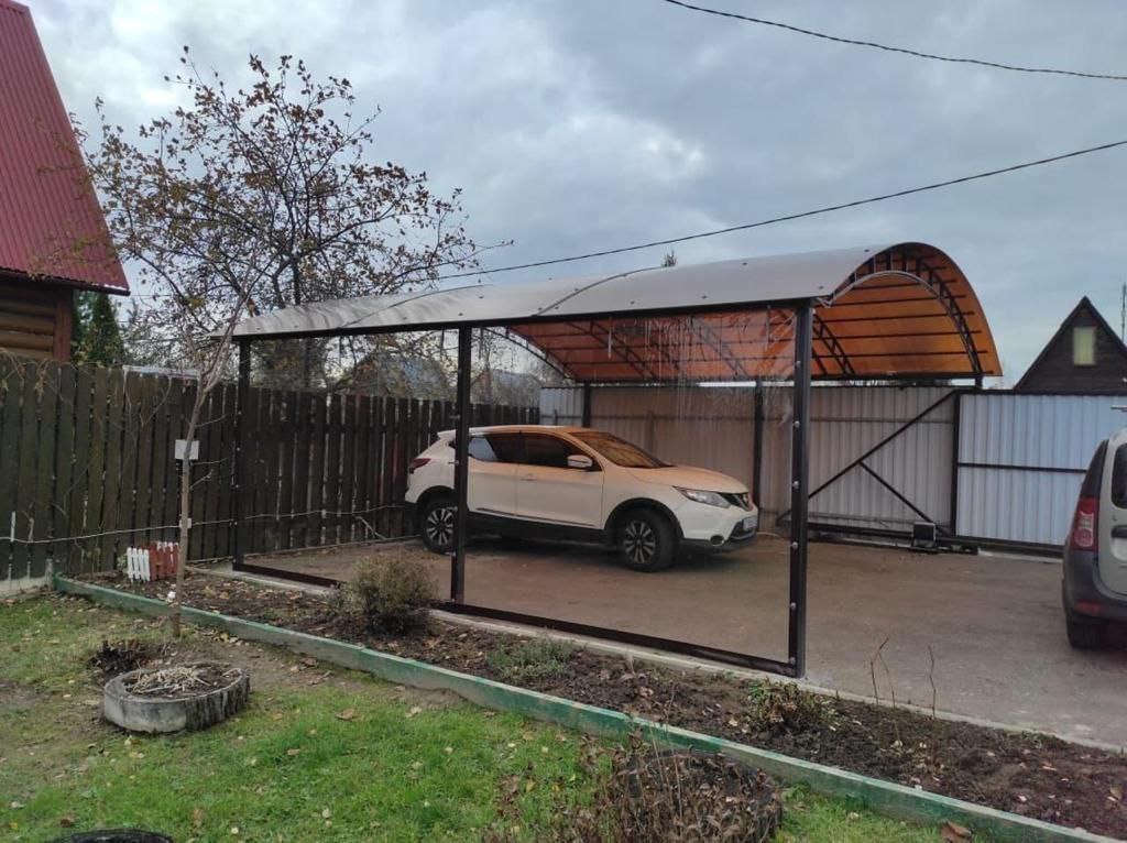 Прозрачные шторы ПВХ для навеса под автомобиль в Ветлужском